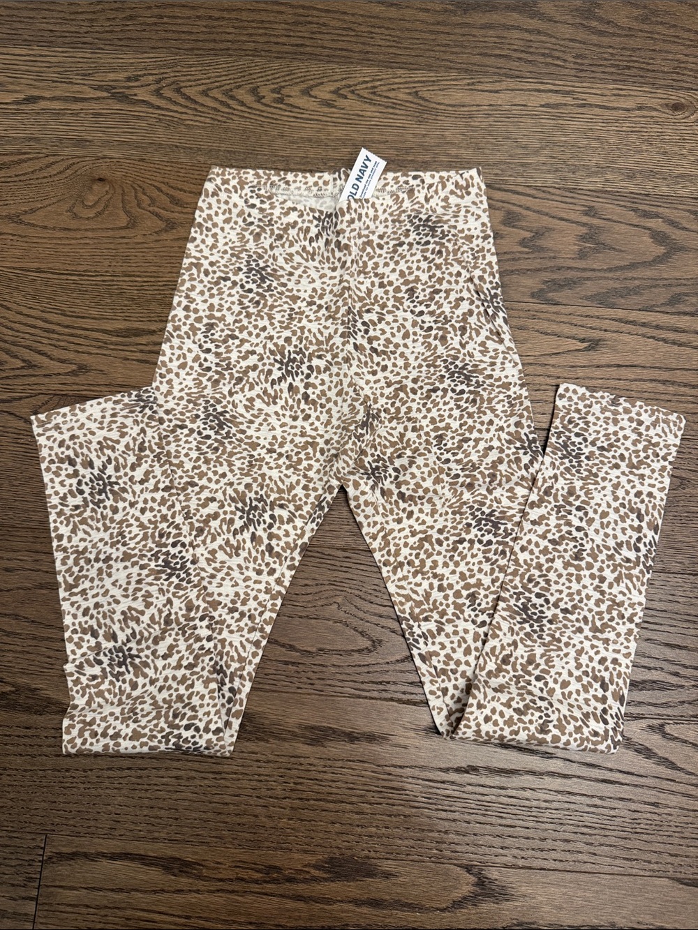 NWT Old Navy Girls' Tan and Brown Leopard Print Leggings